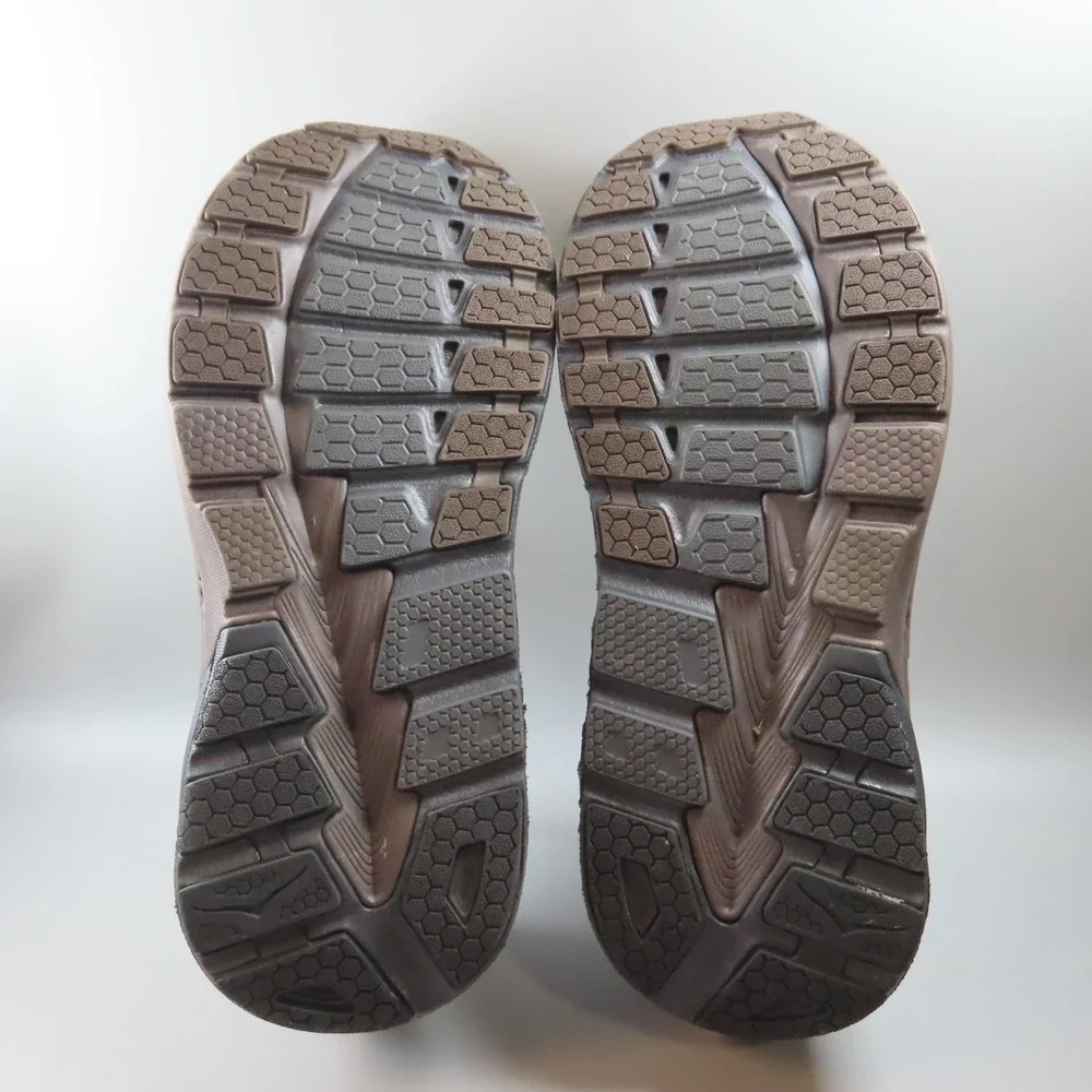 Size 12.5‎ (2E)- Hoka One One Gaviota LTR Wide Brown Leather EUC!